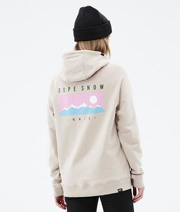 Brown Women's Dope Common W Hoodies | NZ_D1654