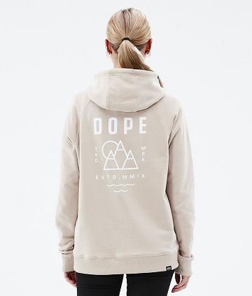 Brown Women's Dope Common W Hoodies | NZ_D2046