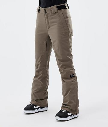 Brown Women's Dope Con W Snowboard Pants | NZ_D1306
