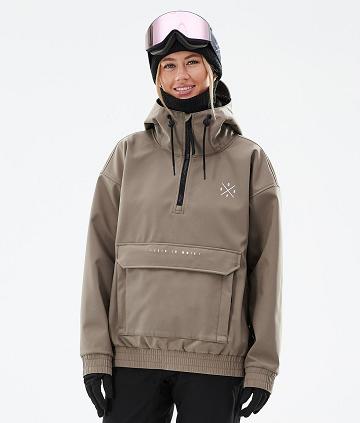 Brown Women's Dope Cyclone W Snowboard Jackets | NZ_D1817