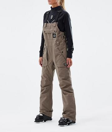 Brown Women's Dope Notorious B.I.B W Ski Pants | NZ_D1745