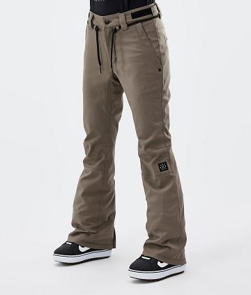 Brown Women's Dope Tigress W Snowboard Pants | NZ_D1189