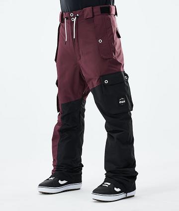 Burgundy / Black Men's Dope Adept 2021 Snowboard Pants | NZ_D1372