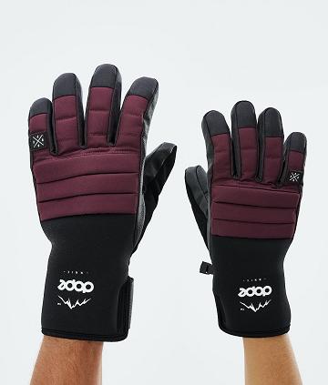 Burgundy Men's Dope Ace 2021 Snowboard Gloves | NZ_D2175