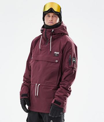 Burgundy Men's Dope Annok 2021 Ski Jackets | NZ_D1368