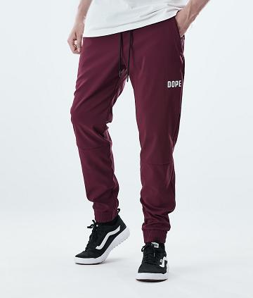 Burgundy Men's Dope Flight Outdoor Pants | NZ_D1335