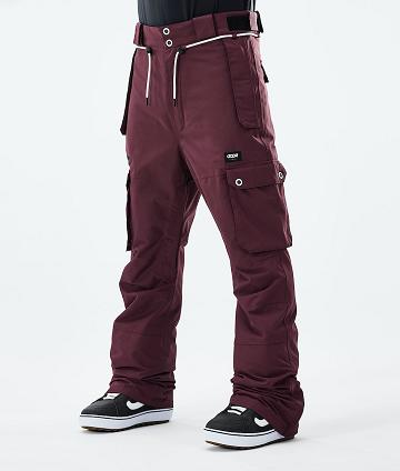 Burgundy Men's Dope Iconic 2021 Snowboard Pants | NZ_D1107
