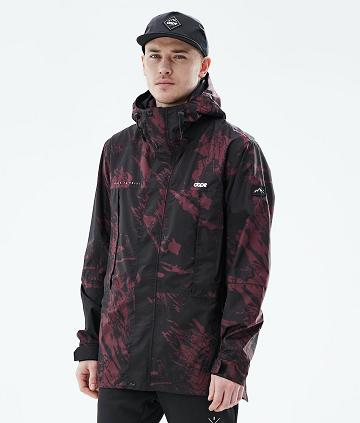 Burgundy Men's Dope Ranger Light Outdoor Jackets | NZ_D2156