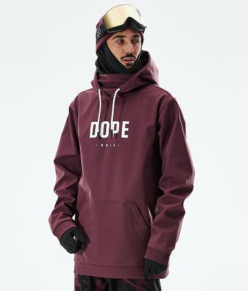 Burgundy Men's Dope Yeti 2021 Ski Jackets | NZ_D1395