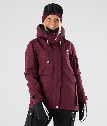 Burgundy Women's Dope Adept W 2019 Snowboard Jackets | NZ_D1809