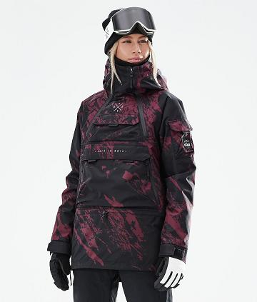Burgundy Women's Dope Akin W 2021 Ski Jackets | NZ_D1051