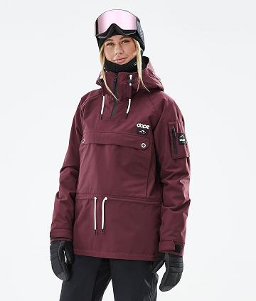 Burgundy Women's Dope Annok W 2021 Snowboard Jackets | NZ_D2412
