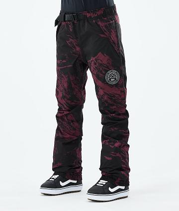 Burgundy Women's Dope Blizzard W 2021 Snowboard Pants | NZ_D1957