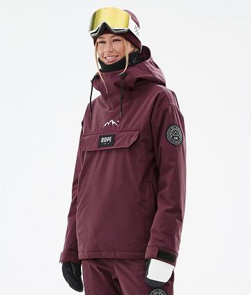 Burgundy Women's Dope Blizzard W Ski Jackets | NZ_D1671