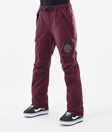 Burgundy Women's Dope Blizzard W Snowboard Pants | NZ_D1502