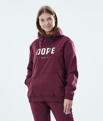 Burgundy Women's Dope Flight W Hoodies | NZ_D2003