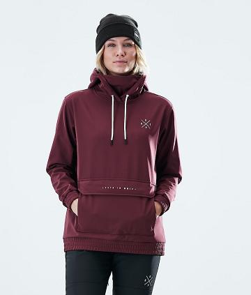 Burgundy Women's Dope Nomad W Outdoor Jackets | NZ_D2008