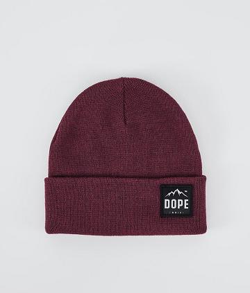 Burgundy Women's Dope Paradise Beanies | NZ_D1935