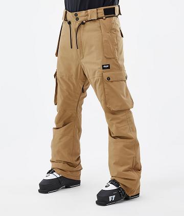 Gold Men's Dope Iconic Ski Pants | NZ_D1505