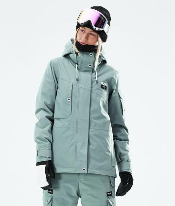 Green Women's Dope Adept W 2021 Ski Jackets | NZ_D1257