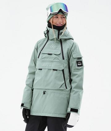 Green Women's Dope Akin W Snowboard Jackets | NZ_D1396