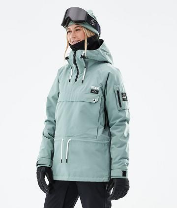 Green Women's Dope Annok W 2021 Snowboard Jackets | NZ_D1668