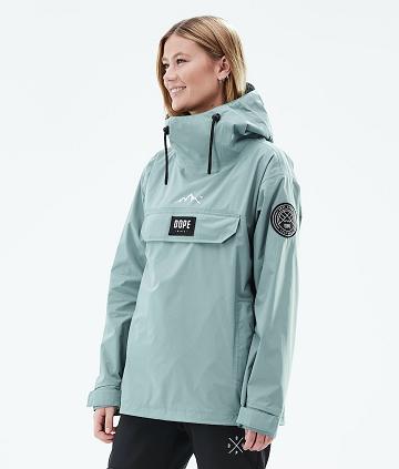 Green Women's Dope Blizzard Light W Outdoor Jackets | NZ_D2049