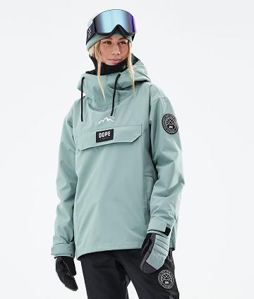 Green Women's Dope Blizzard W 2021 Ski Jackets | NZ_D1760