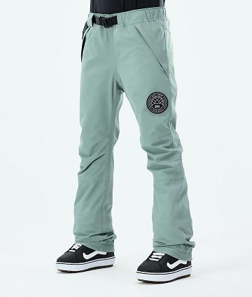 Green Women's Dope Blizzard W 2021 Snowboard Pants | NZ_D1701