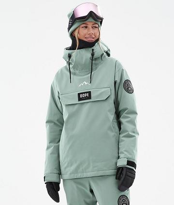 Green Women's Dope Blizzard W Ski Jackets | NZ_D1144