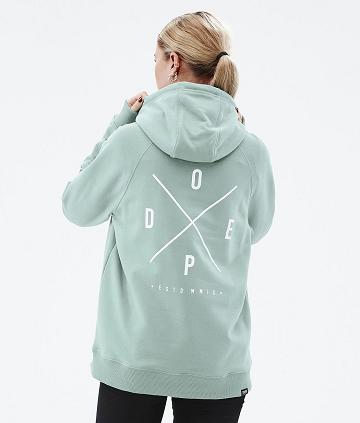 Green Women's Dope Common W Hoodies | NZ_D2128
