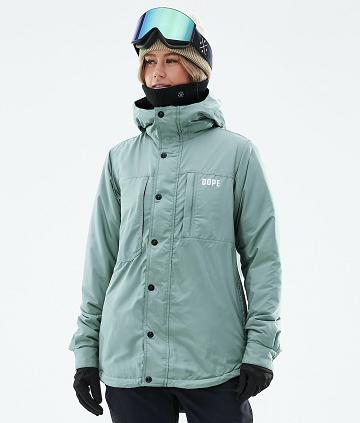 Green Women's Dope Insulated W Ski Jackets | NZ_D2112