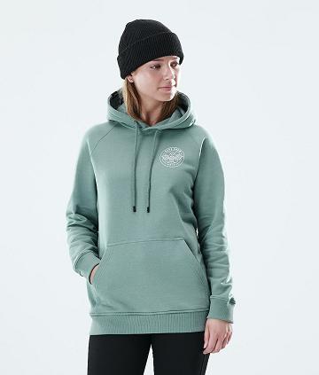 Green Women's Dope Regular Hoodies | NZ_D1807