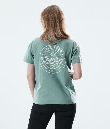 Green Women's Dope Regular T-shirts | NZ_D1658