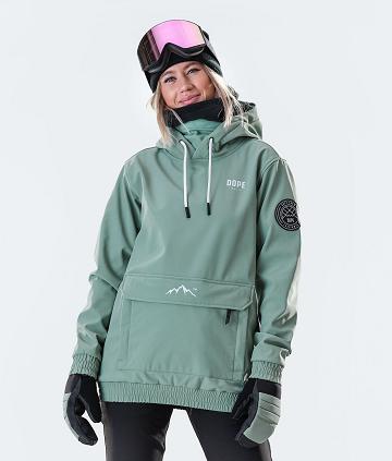 Green Women's Dope Wylie W 10k Snowboard Jackets | NZ_D2511