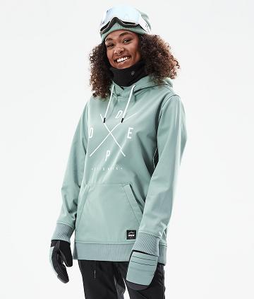 Green Women's Dope Yeti W 10k Snowboard Jackets | NZ_D2293