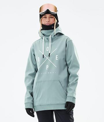 Green Women's Dope Yeti W 2021 Snowboard Jackets | NZ_D1672