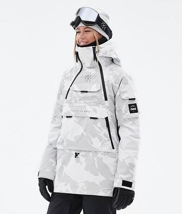 Grey Camo Women's Dope Akin W Ski Jackets | NZ_D2399