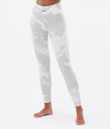 Grey Camo Women's Dope Snuggle W Base Layer Pants | NZ_D1317