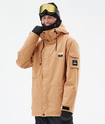 Khaki Men's Dope Adept Snowboard Jackets | NZ_D1123