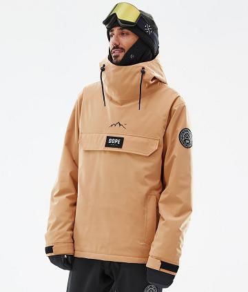 Khaki Men's Dope Blizzard Snowboard Jackets | NZ_D2059