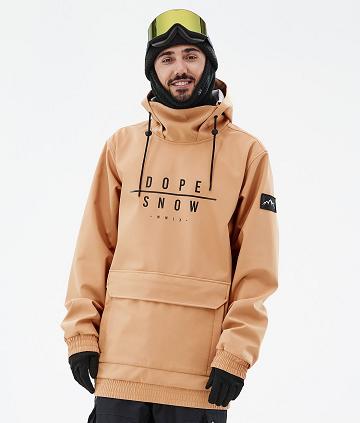 Khaki Men's Dope Wylie Snowboard Jackets | NZ_D1436