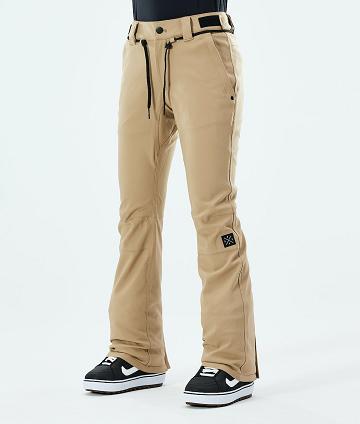 Khaki Women's Dope Tigress W 2021 Snowboard Pants | NZ_D1933