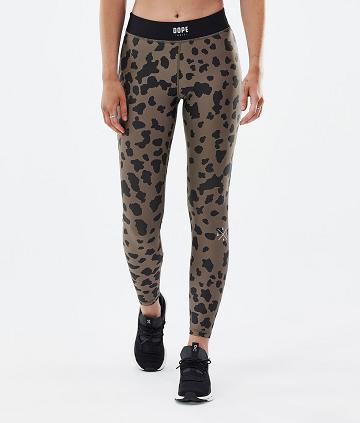Leopard Women's Dope Razor Leggings | NZ_D1849