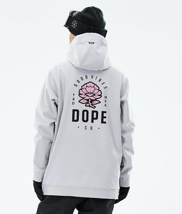 Light Grey Women's Dope Yeti W 2021 Snowboard Jackets | NZ_D2201