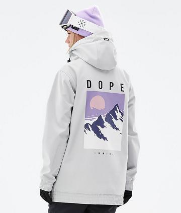 Light Grey Women's Dope Yeti W Snowboard Jackets | NZ_D1958