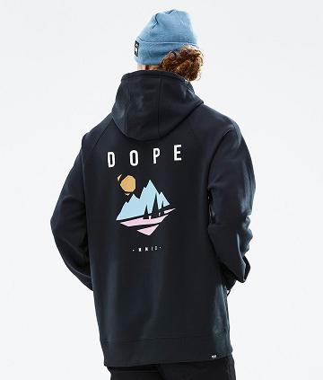 Navy Men's Dope Common Hoodies | NZ_D2047