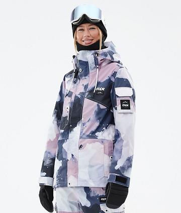 Navy / Pink Women's Dope Adept W Ski Jackets | NZ_D1609