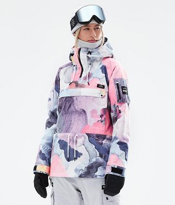 Navy / Pink Women's Dope Annok W 2021 Ski Jackets | NZ_D1158