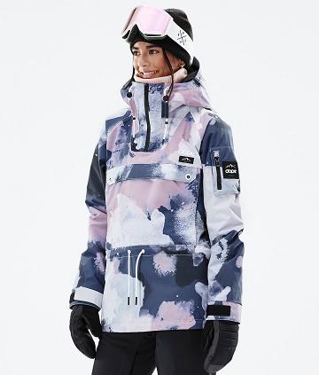 Navy / Pink Women's Dope Annok W Ski Jackets | NZ_D1370